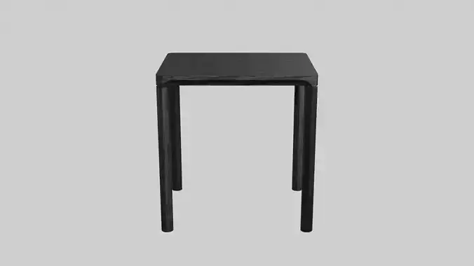 Piloti Table-Black lacquered wood