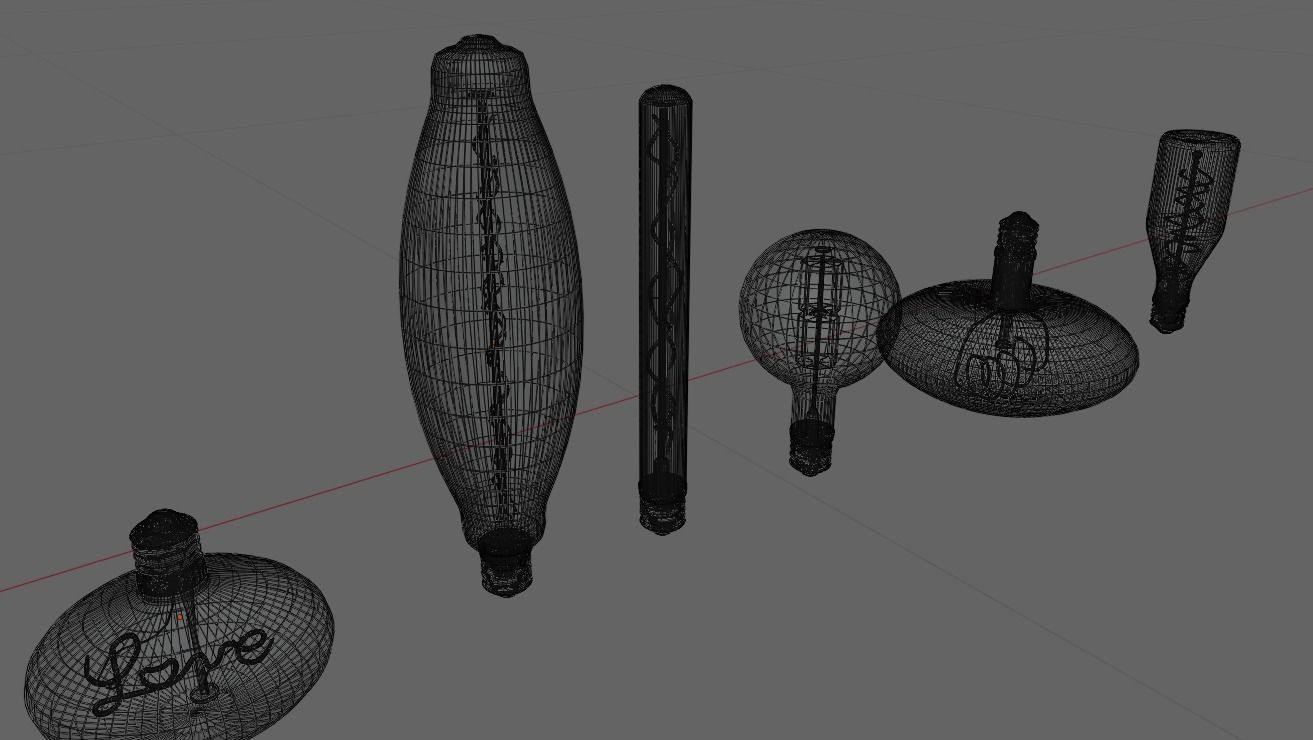 models of decorative light bulbs 3D model_19