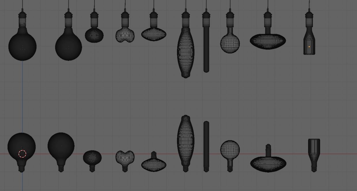 models of decorative light bulbs 3D model_12