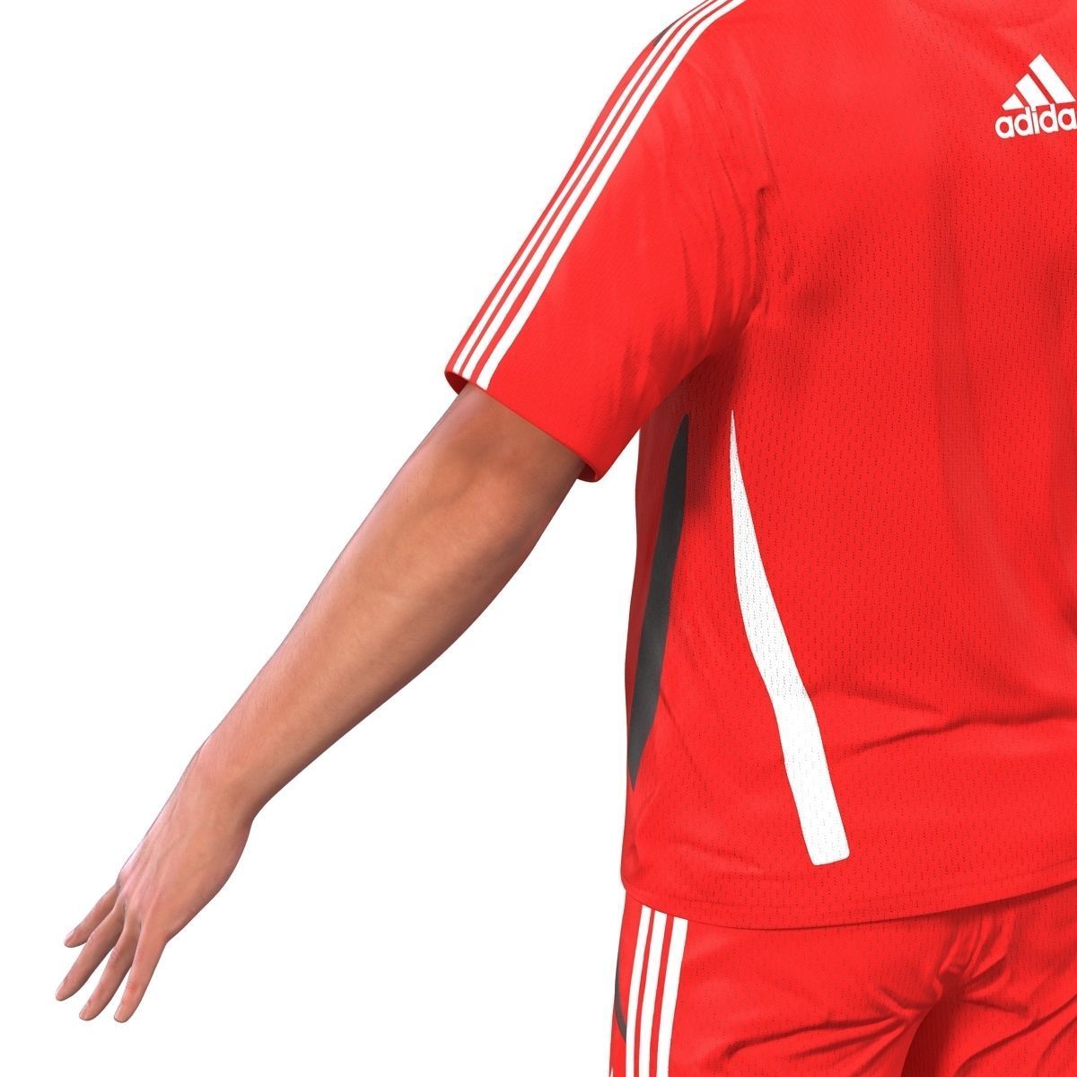 Soccer Player Rigged for Cinema 4D 3D model_19