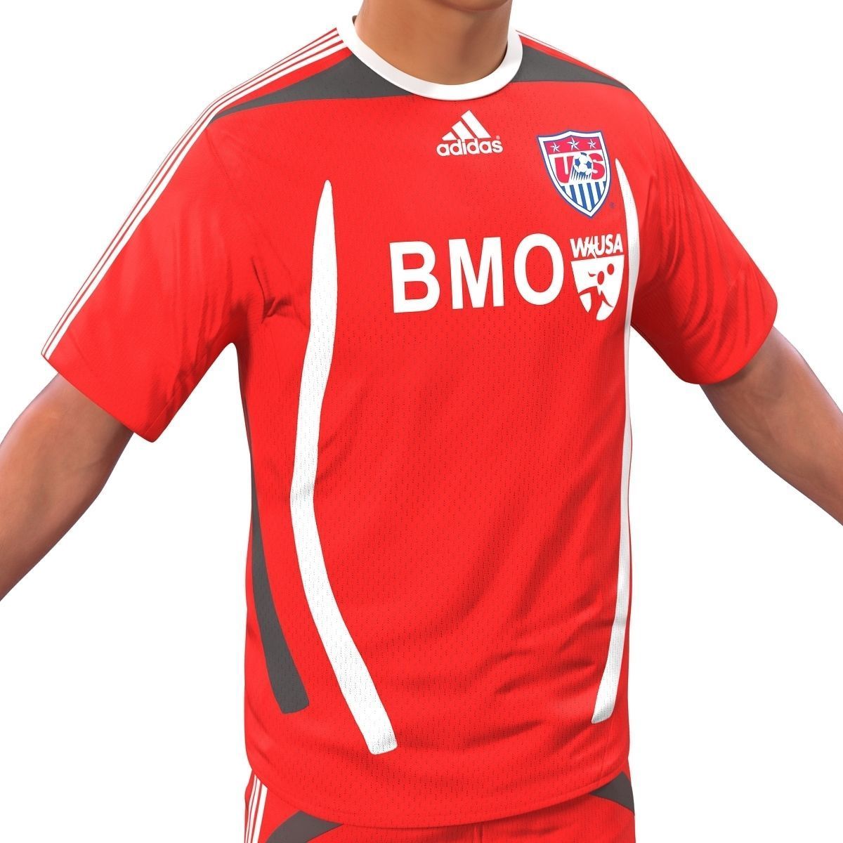 Soccer Player Rigged for Cinema 4D 3D model_16