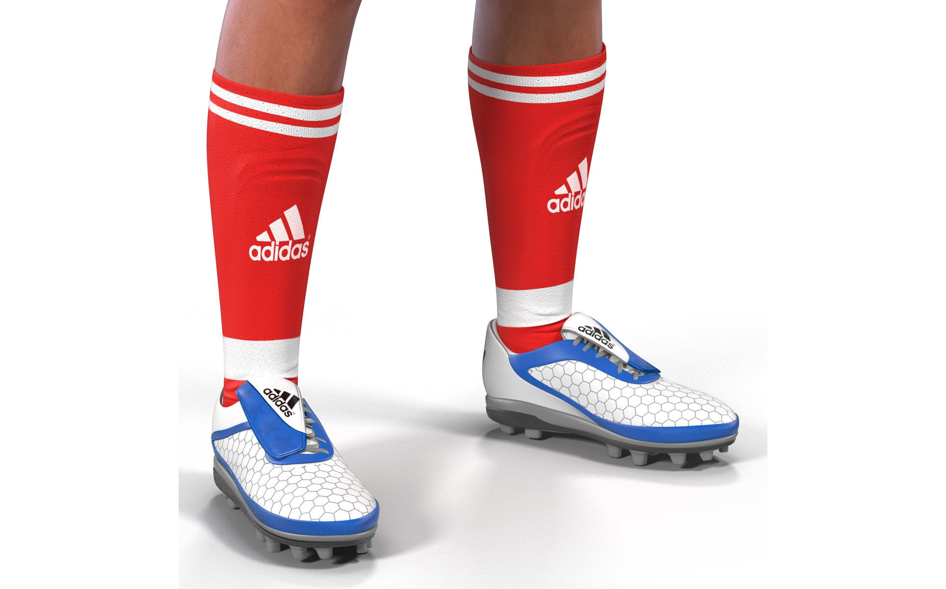 Soccer Player Rigged for Cinema 4D 3D model_26