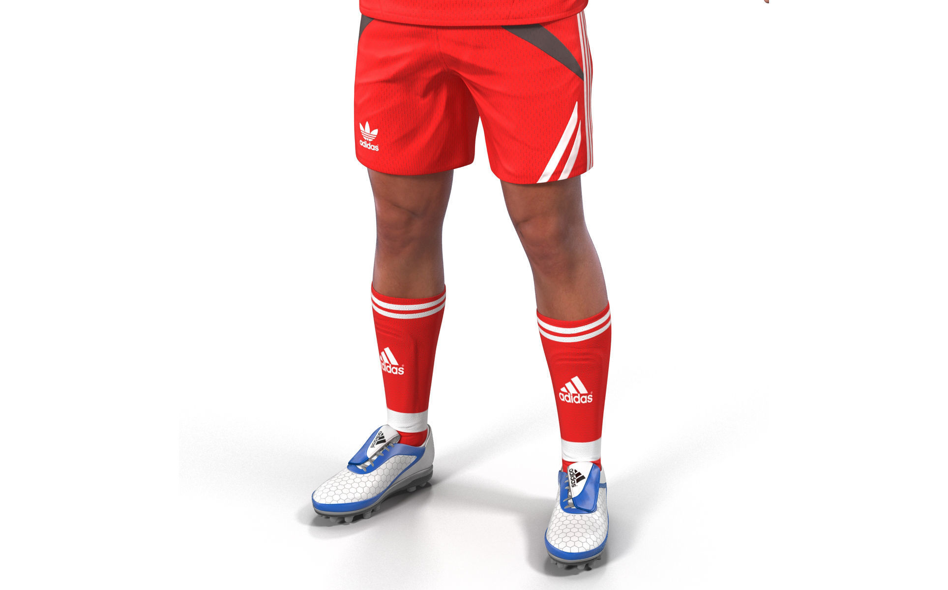 Soccer Player Rigged for Cinema 4D 3D model_20