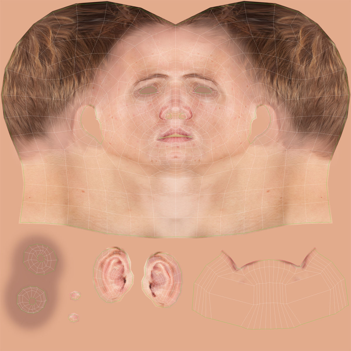 Soccer Player Rigged for Cinema 4D 3D model_34