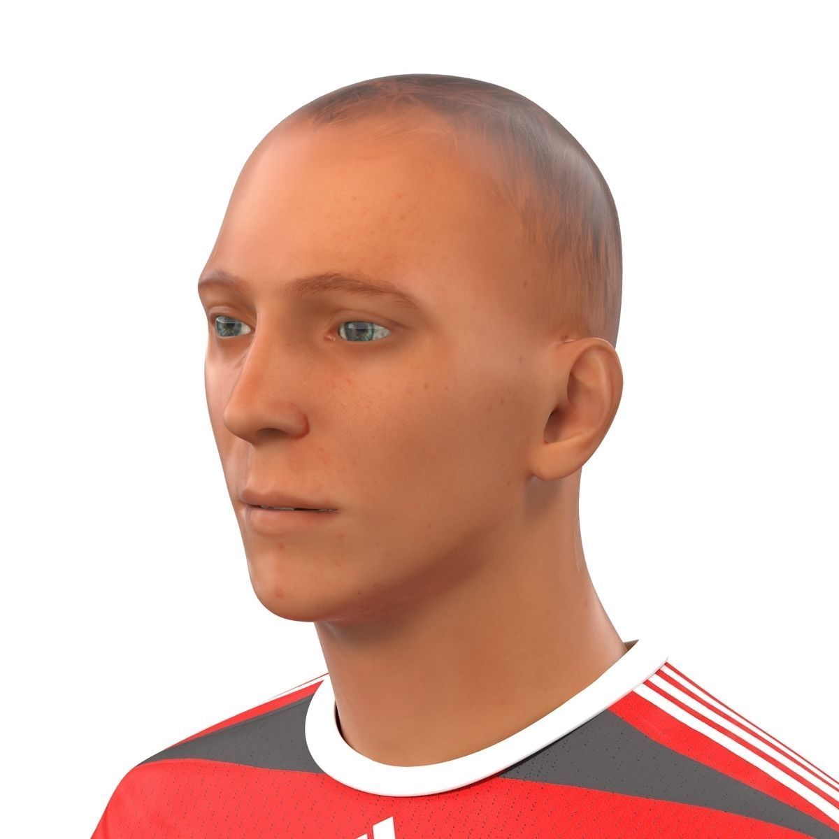 Soccer Player Rigged for Cinema 4D 3D model_23