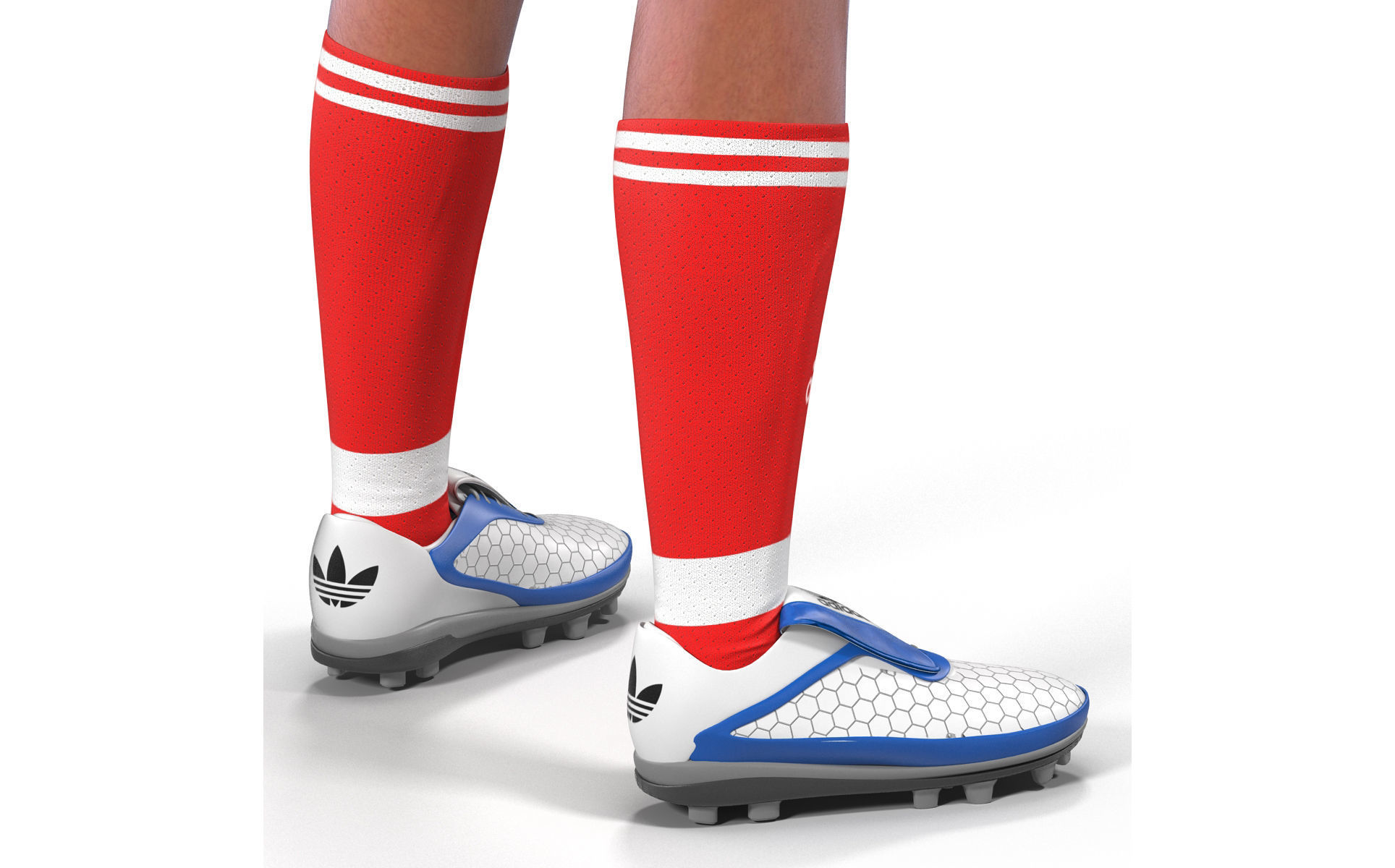 Soccer Player Rigged for Cinema 4D 3D model_27