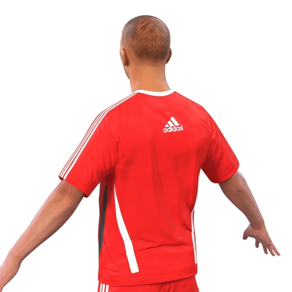 Soccer Player Rigged for Cinema 4D 3D model_15