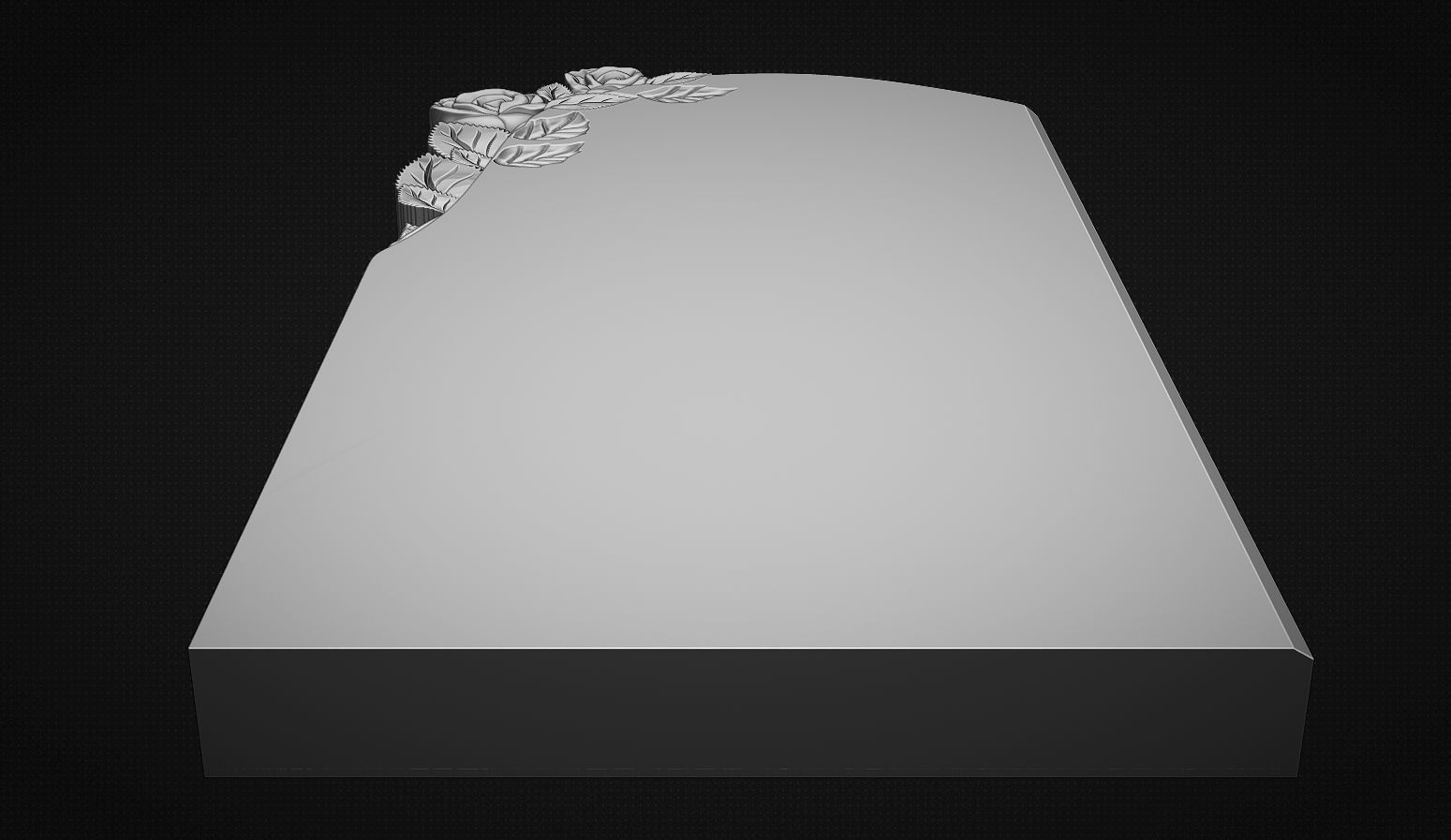 memorial tombstone 3D print model_9