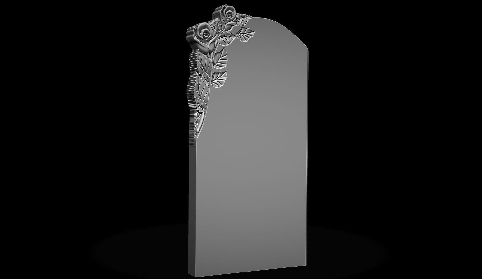 memorial tombstone 3D print model_2