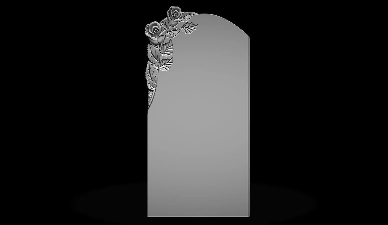 memorial tombstone 3D print model_0