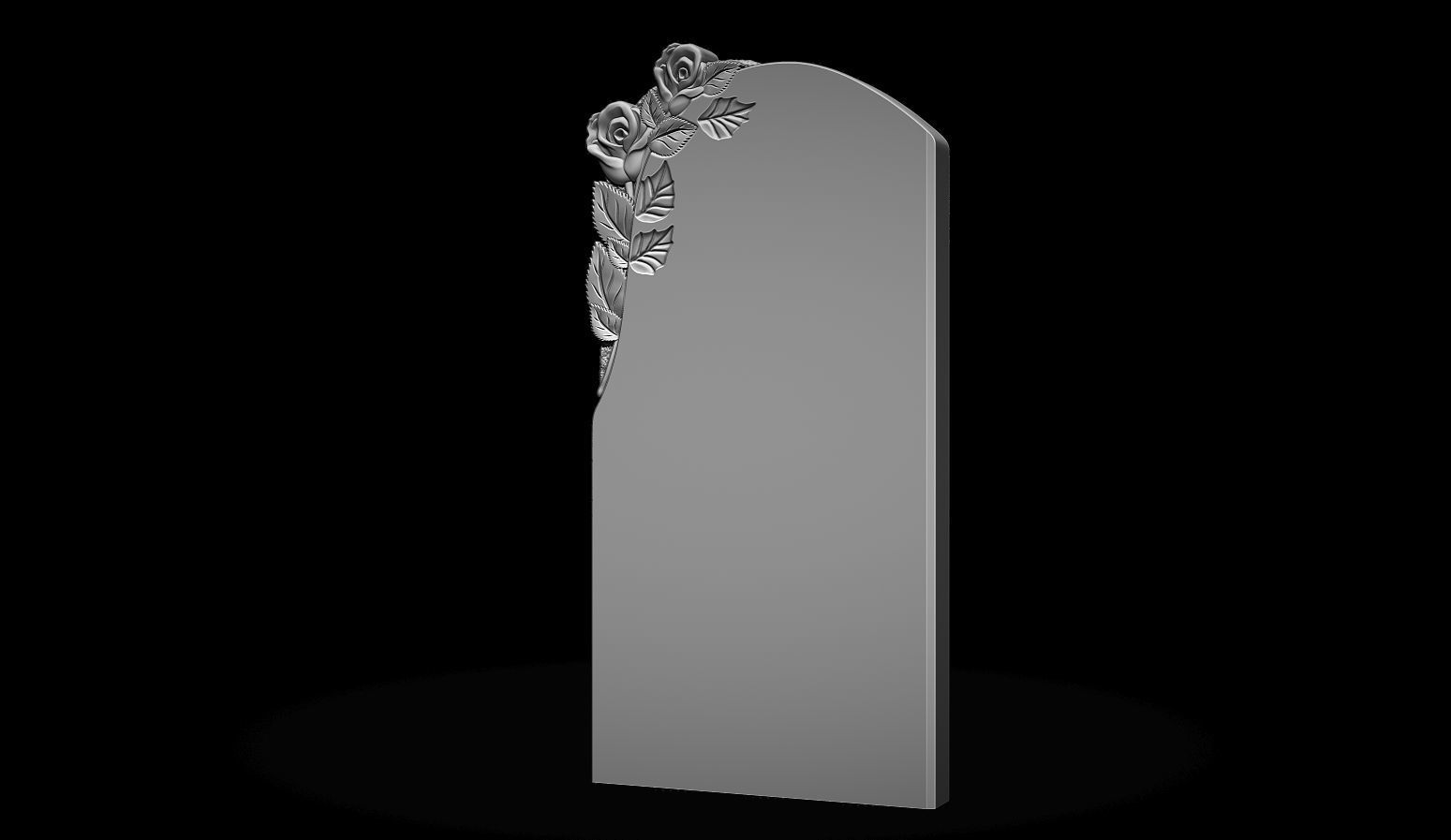 memorial tombstone 3D print model_1