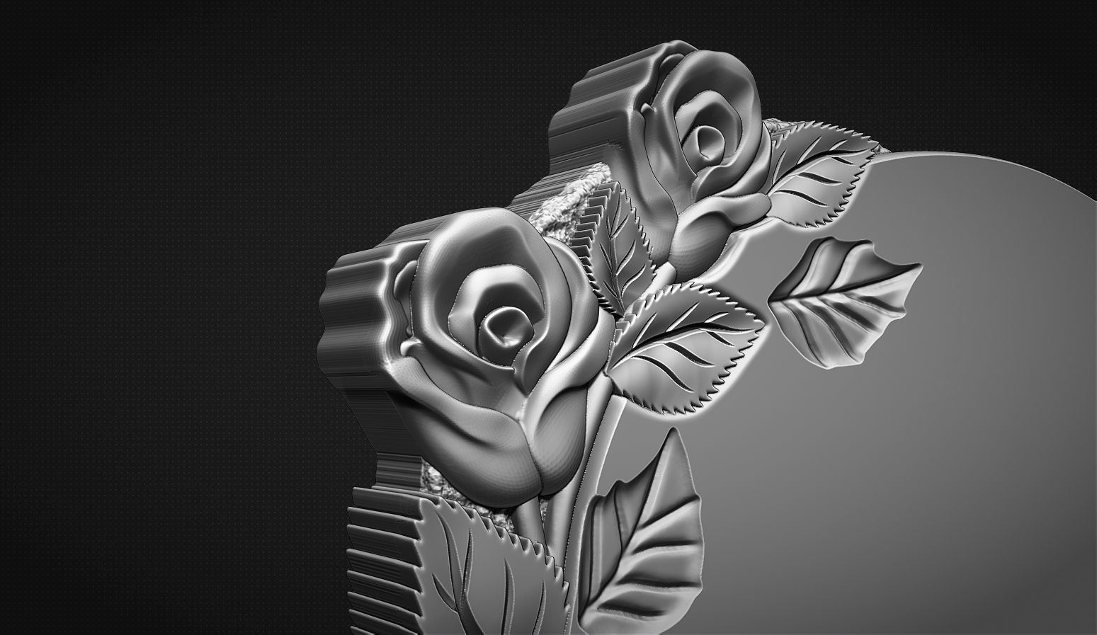 memorial tombstone 3D print model_6