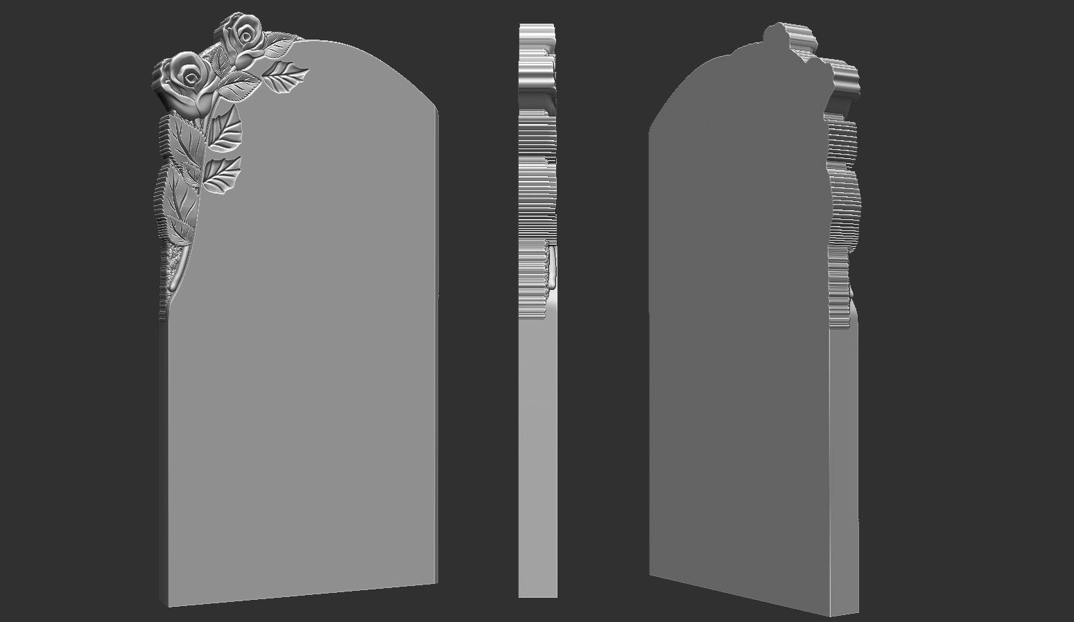 memorial tombstone 3D print model_8