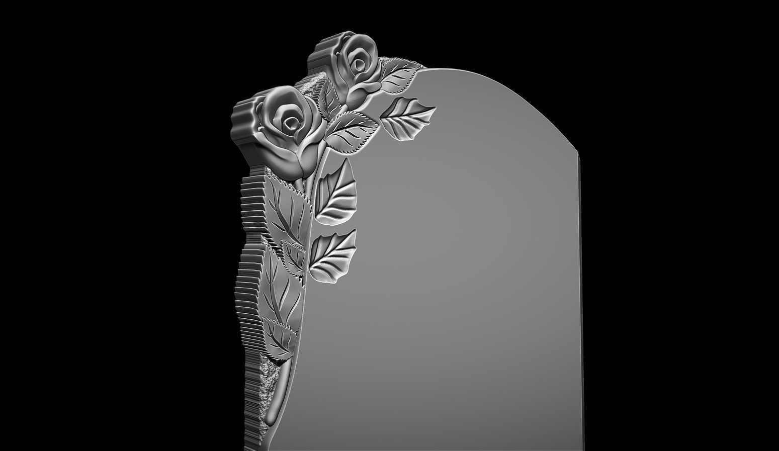 memorial tombstone 3D print model_4