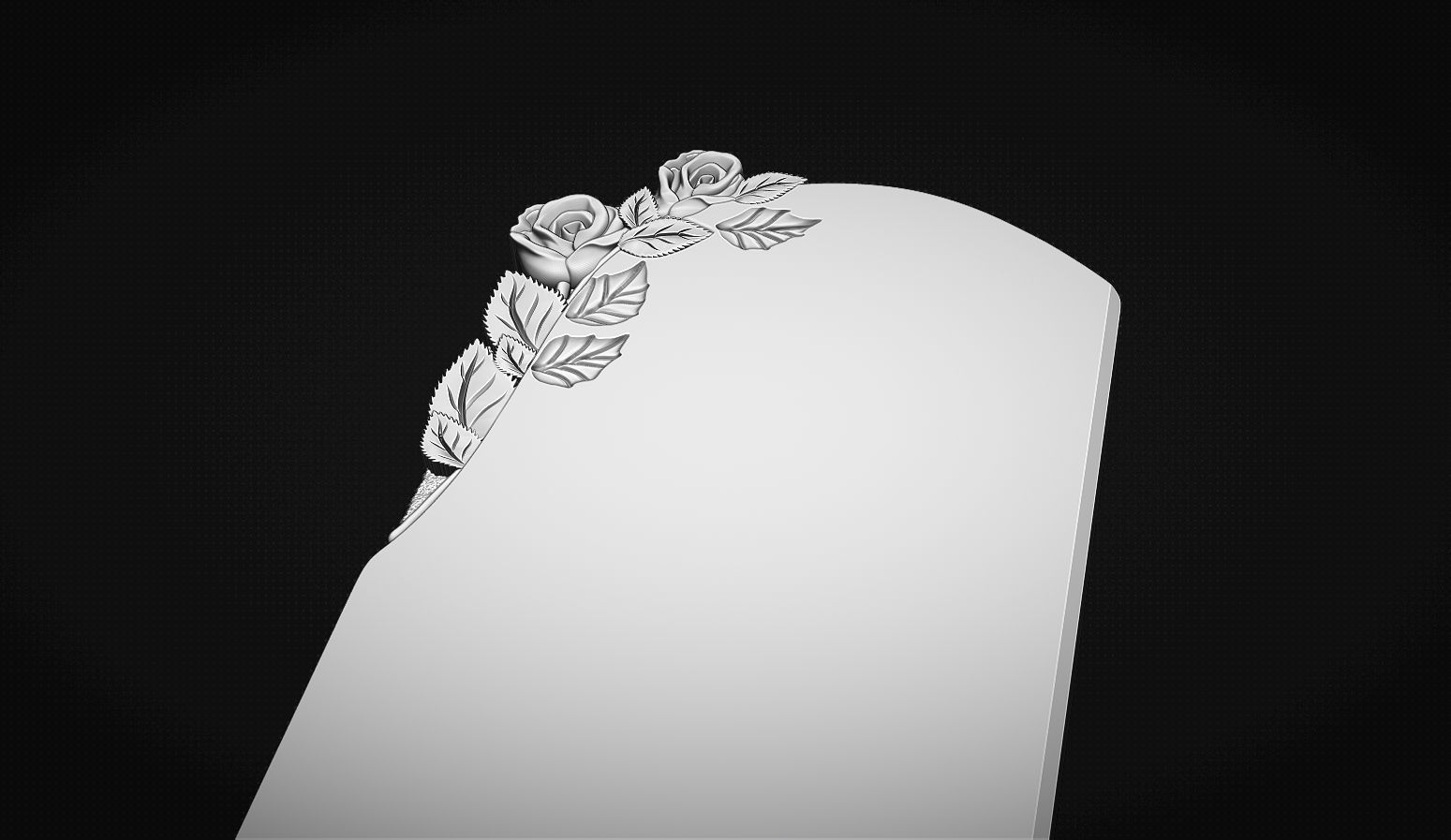 memorial tombstone 3D print model_5