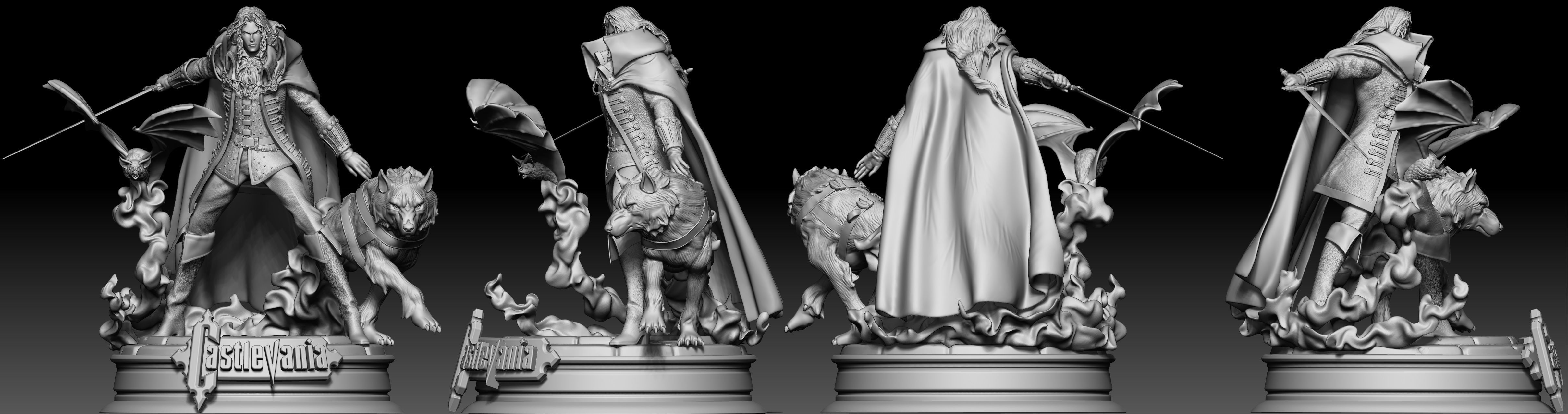 ALUCARD CASTLEVANIA TRANSFORMATIONS 3D print model_5