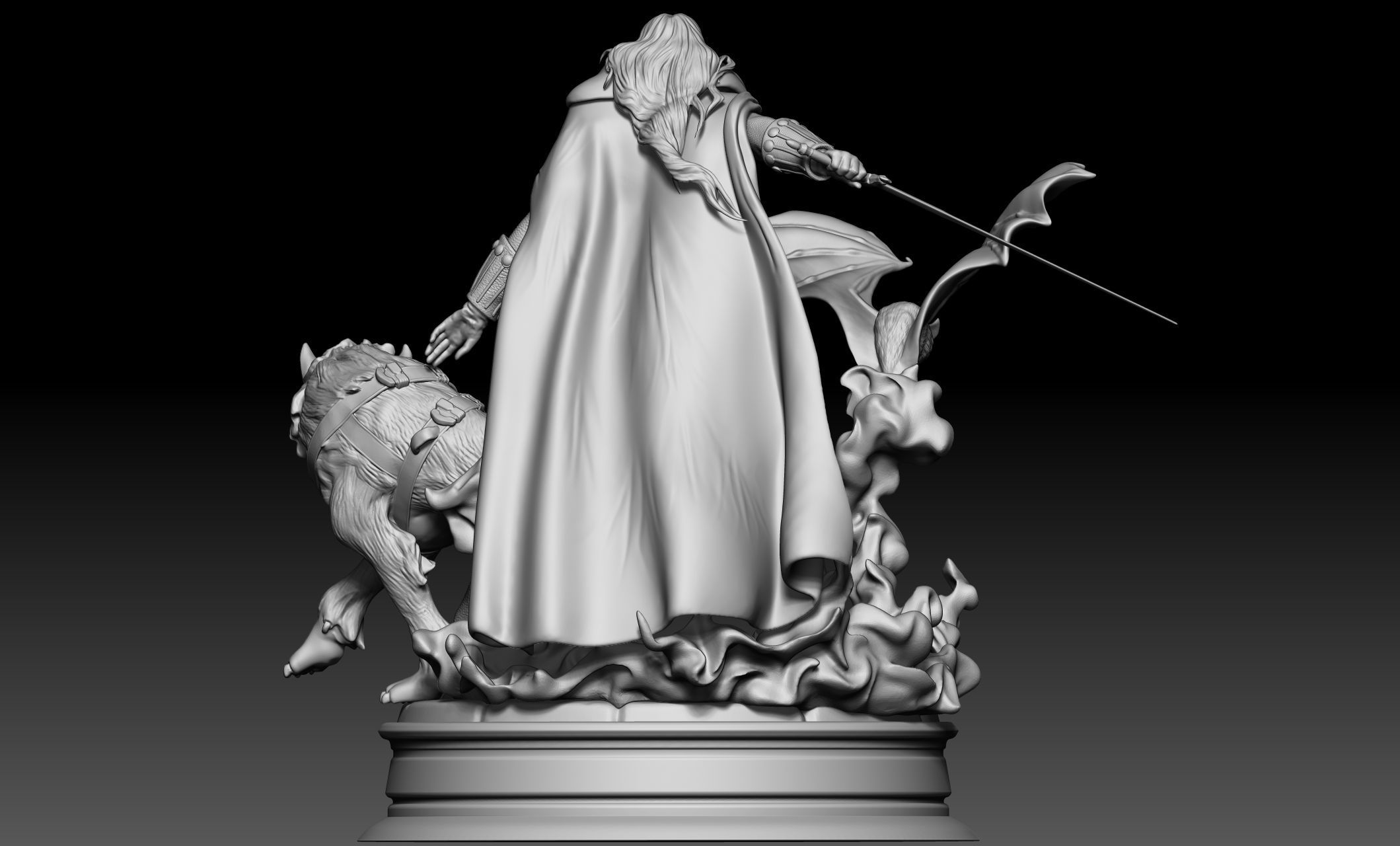 ALUCARD CASTLEVANIA TRANSFORMATIONS 3D print model_8