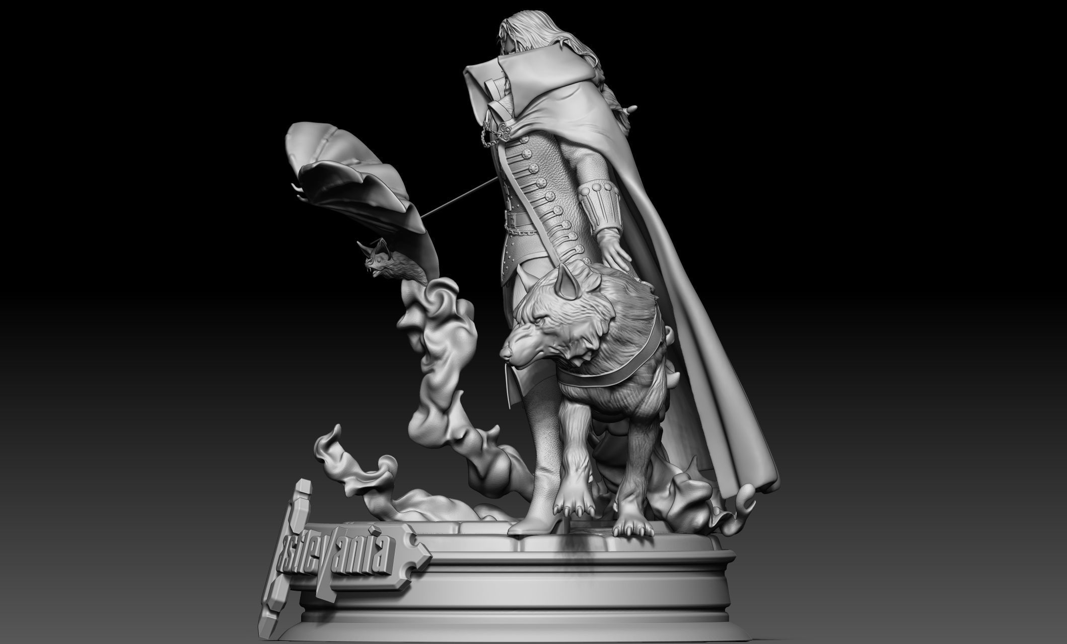 ALUCARD CASTLEVANIA TRANSFORMATIONS 3D print model_7