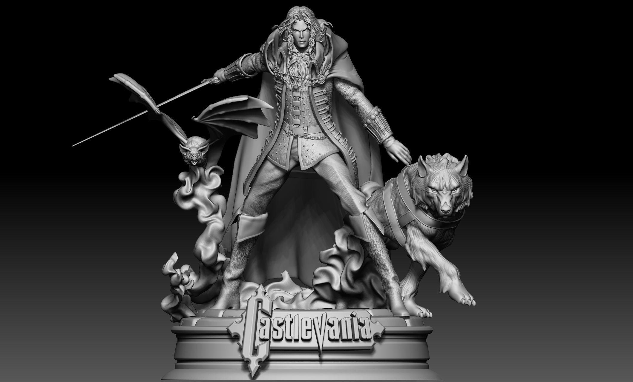ALUCARD CASTLEVANIA TRANSFORMATIONS 3D print model_6