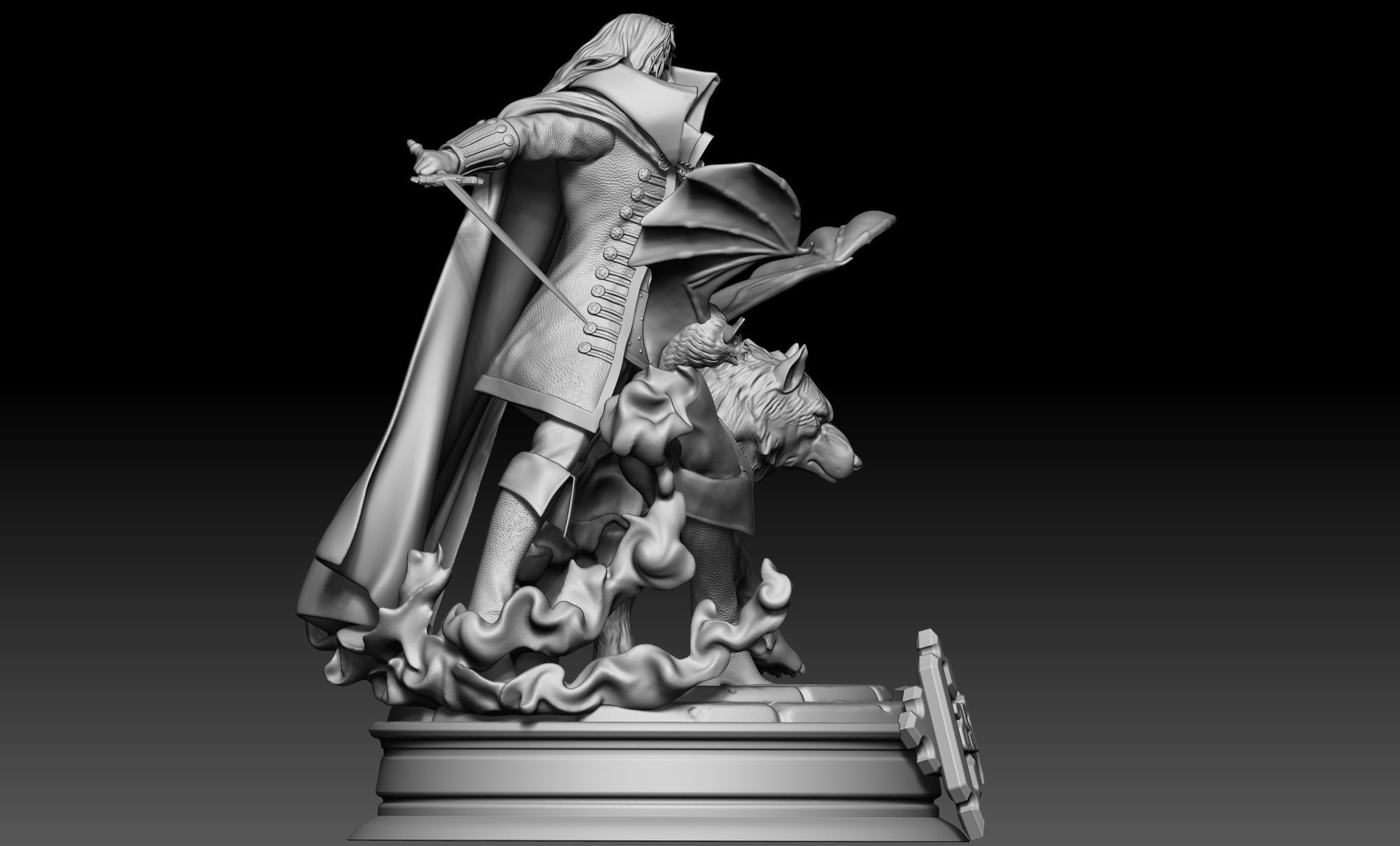 ALUCARD CASTLEVANIA TRANSFORMATIONS 3D print model_9