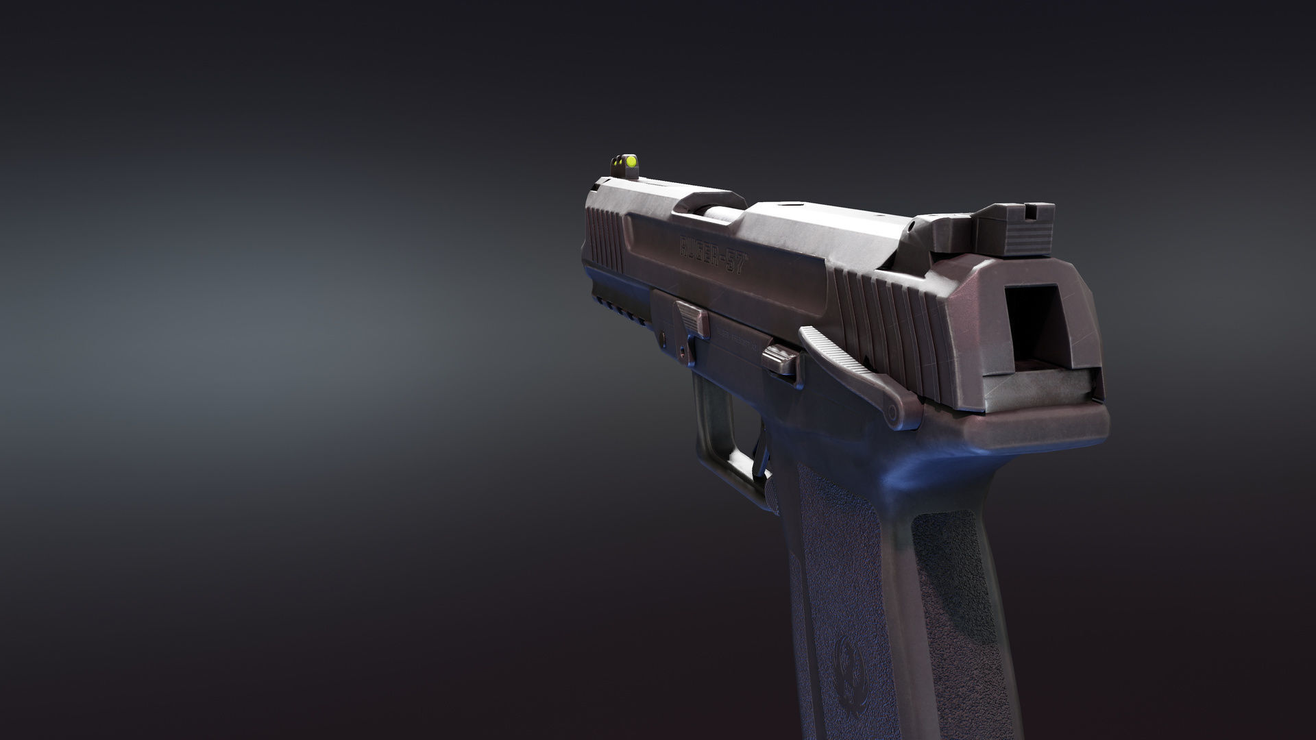 Ruger 57 Low-poly 3D model_4