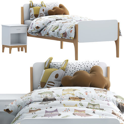 Made linus single bed 3D model