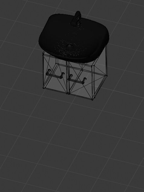 wash-basin bathroom sink Low-poly 3D model_4