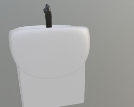 wash-basin bathroom sink Low-poly 3D model_3