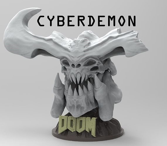 CYBERDEMON SKULL 3D print model