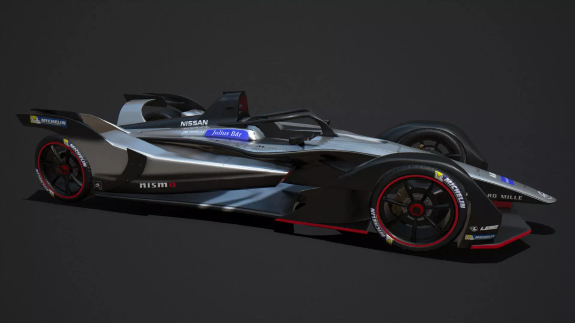 Gen 2 Formula E Nissan Car Low-poly 3D model_0