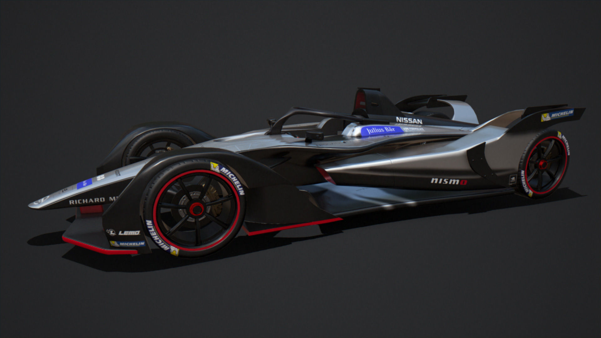 Gen 2 Formula E Nissan Car Low-poly 3D model_1