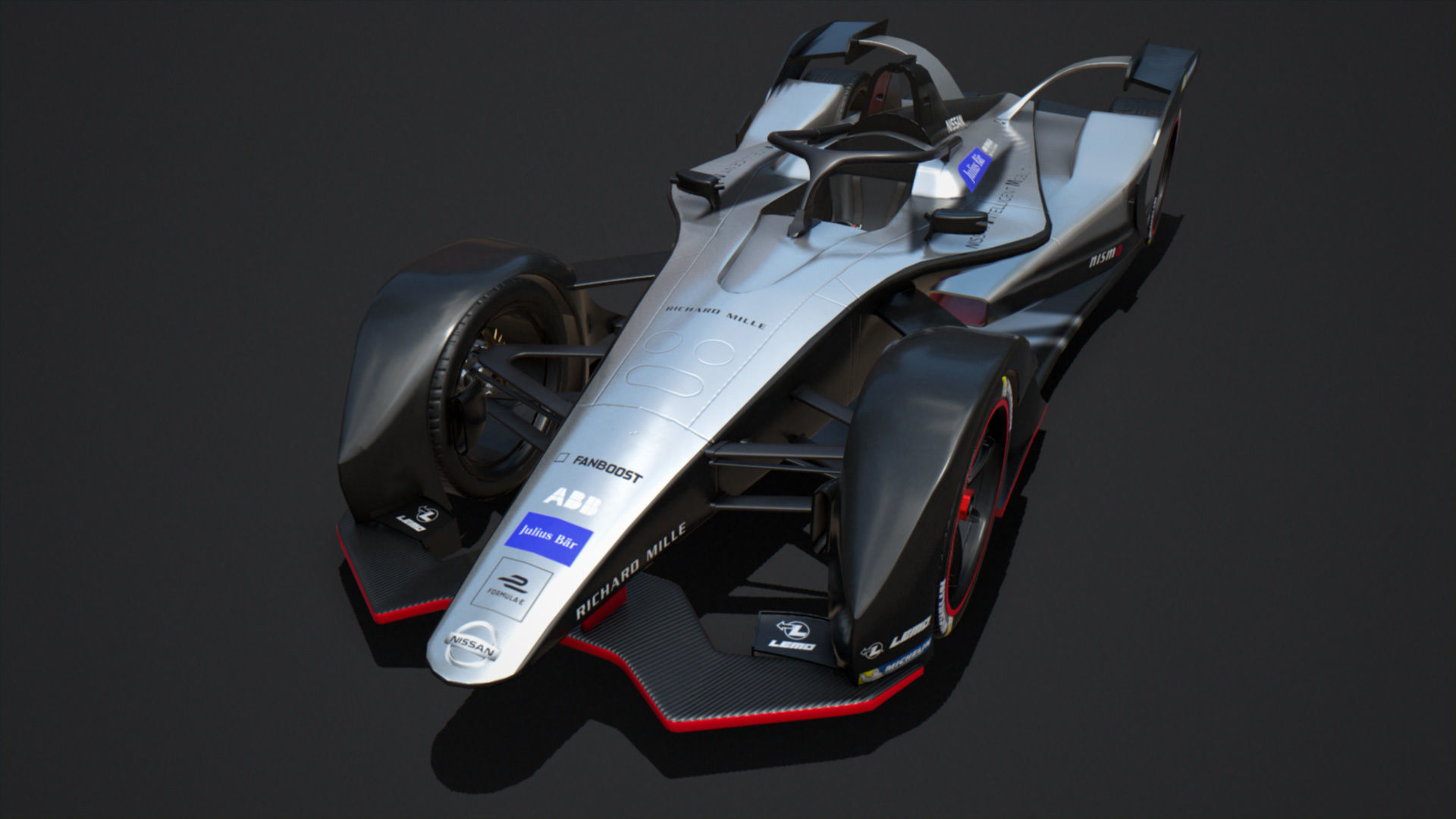 Gen 2 Formula E Nissan Car Low-poly 3D model_3