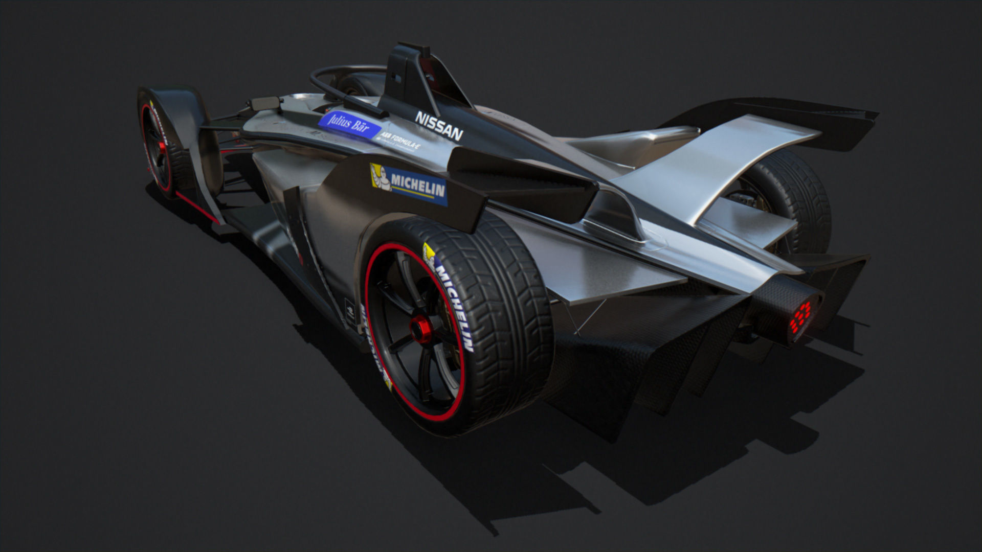Gen 2 Formula E Nissan Car Low-poly 3D model_6