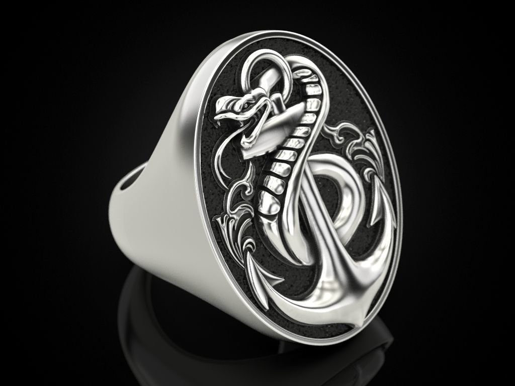 Snake Anchored 3D print model_4