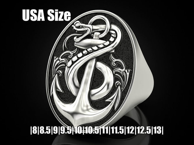 Snake Anchored 3D print model