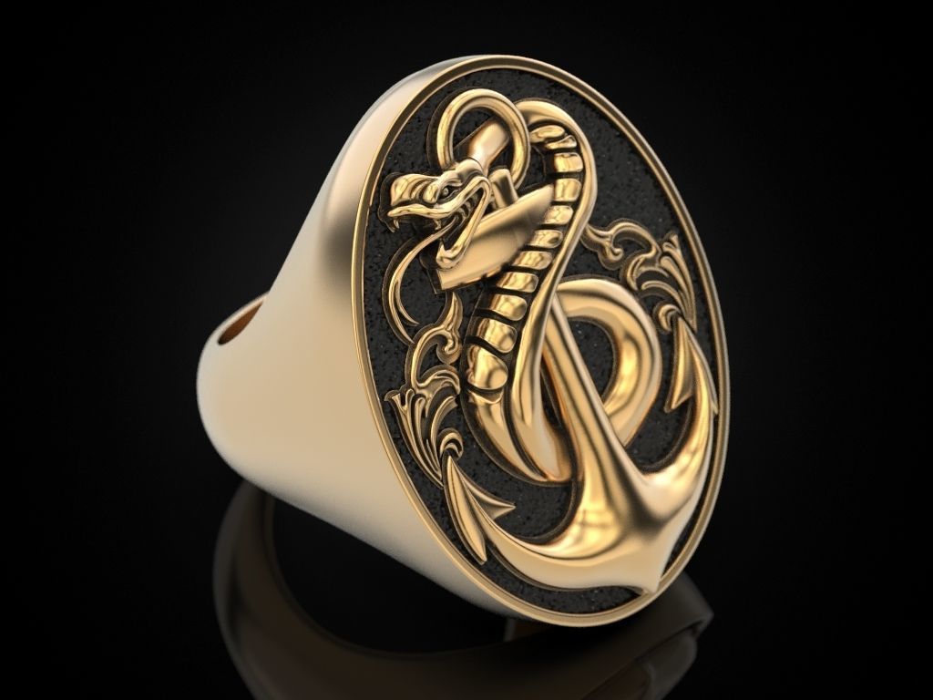 Snake Anchored 3D print model_12