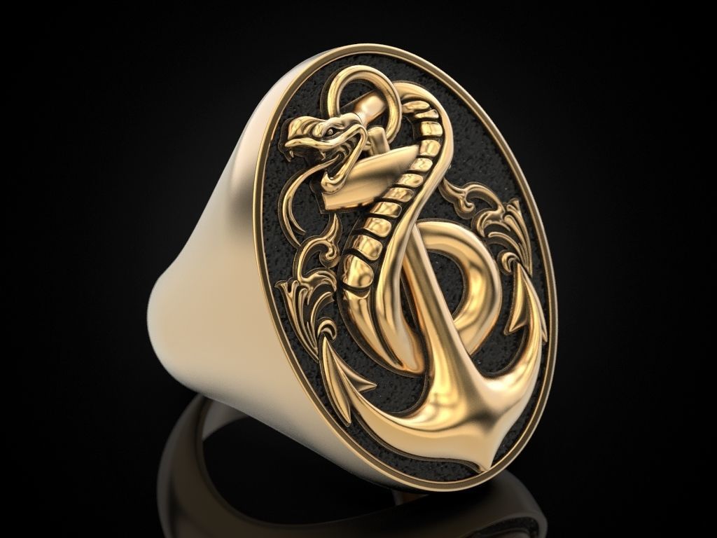 Snake Anchored 3D print model_11
