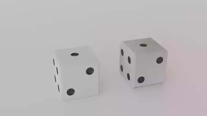 Dice - HighPoly and LowPoly
