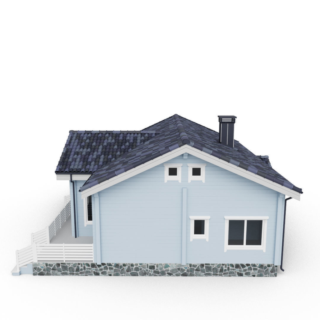 Private house 3D 3D model_1