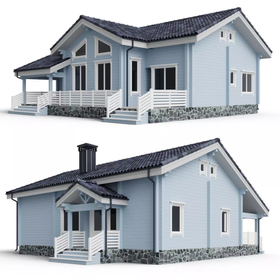 Private house 3D 3D model_0