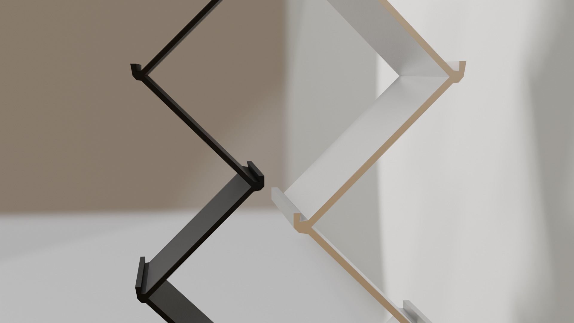 Journal Brochure Leaflet Flyer Magazine Stand Holder 3D model_6