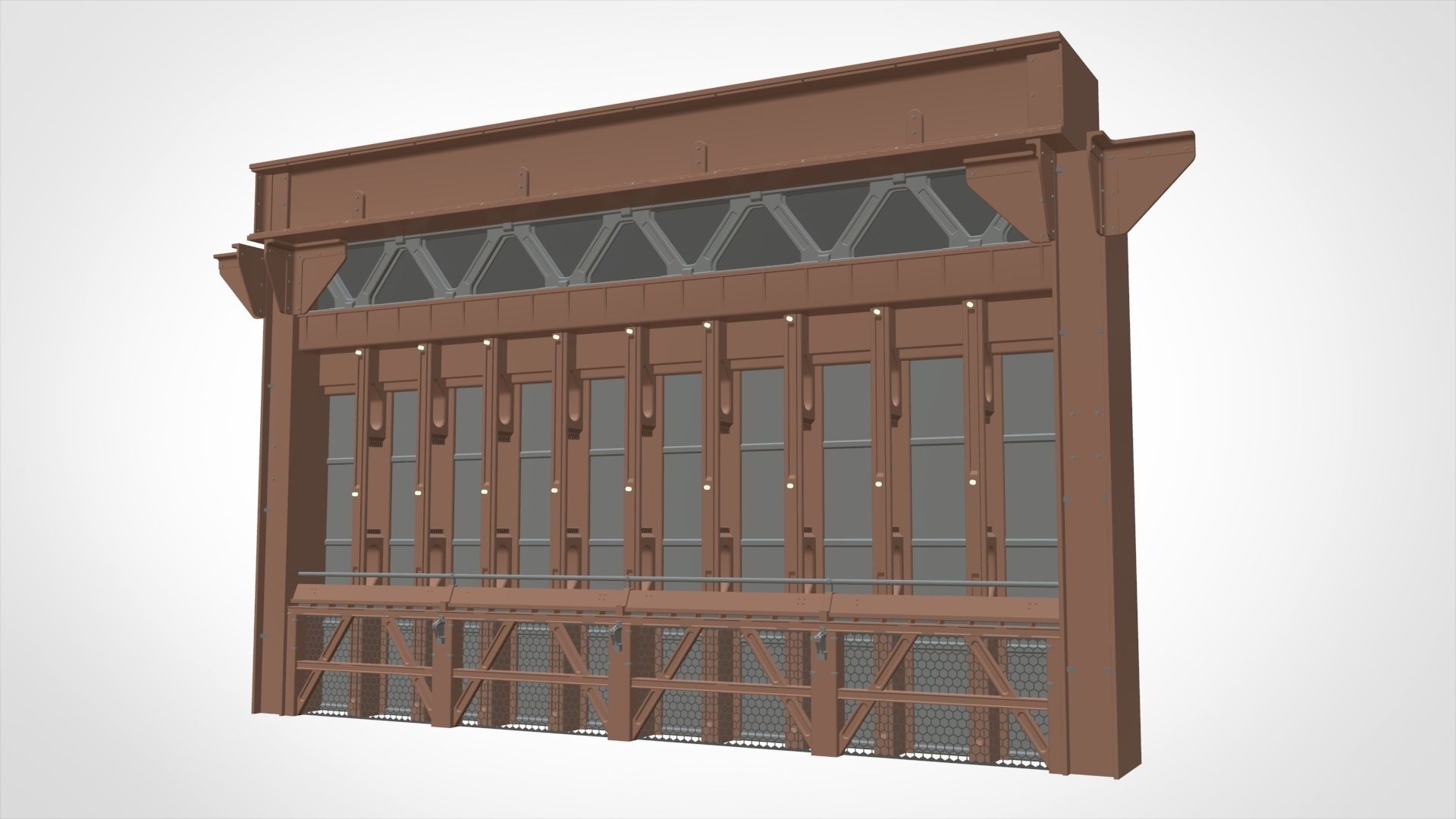 sci-fi Architecture kitbash 18 3D model_11