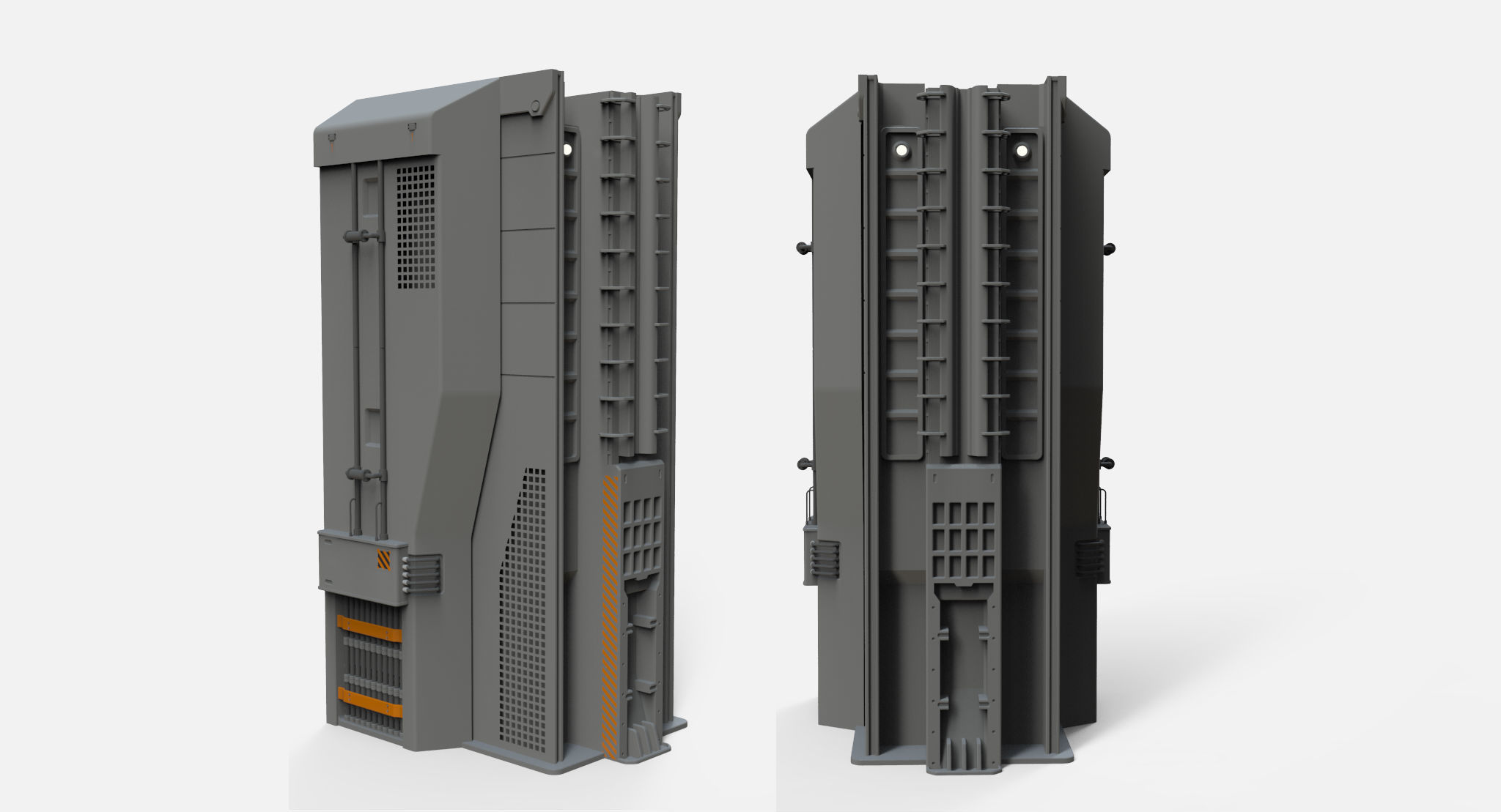 sci-fi Architecture kitbash 18 3D model_13