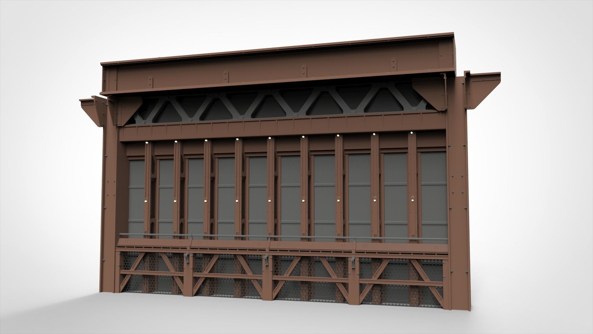 sci-fi Architecture kitbash 18 3D model_10