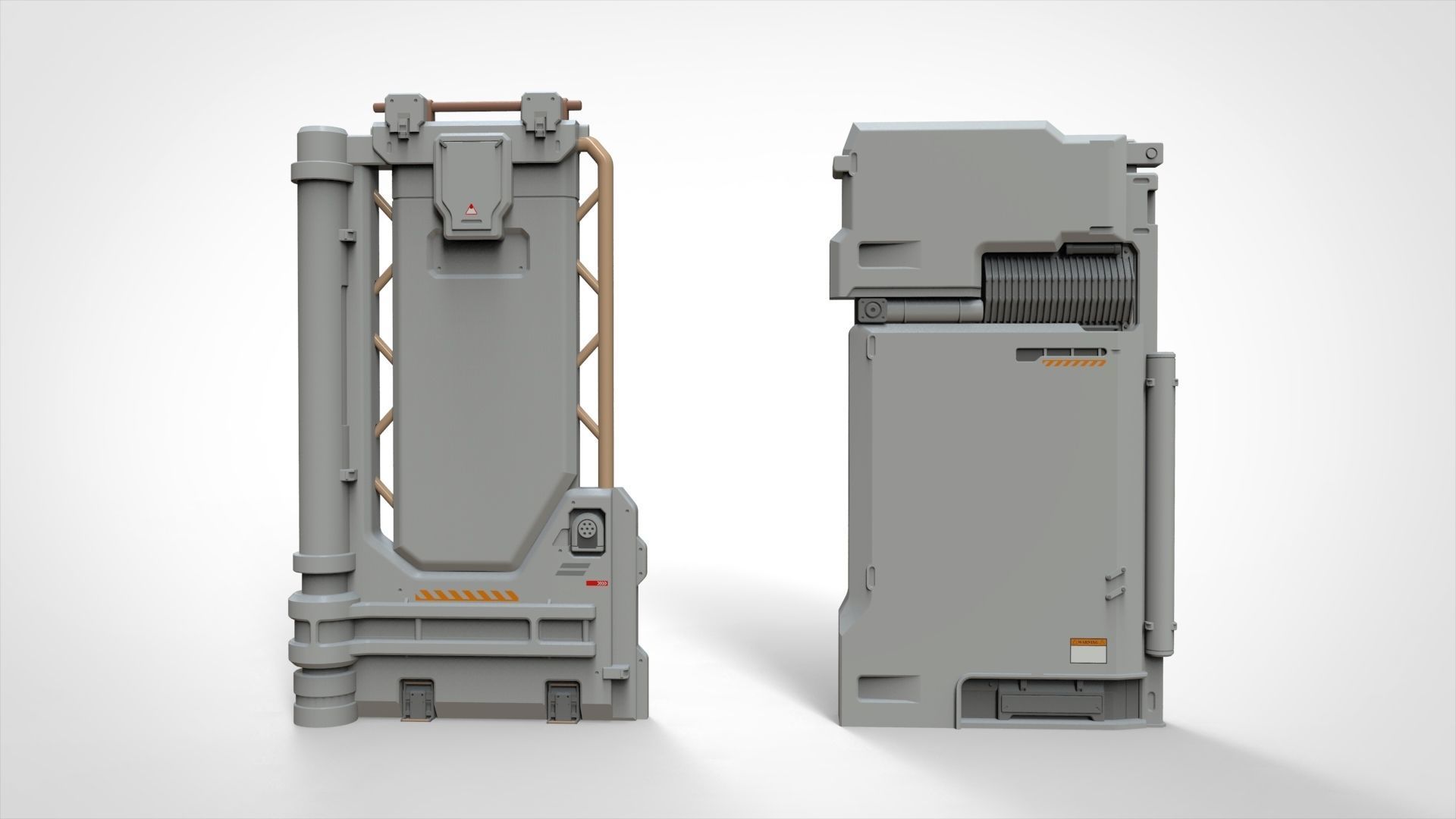 sci-fi Architecture kitbash 18 3D model_4