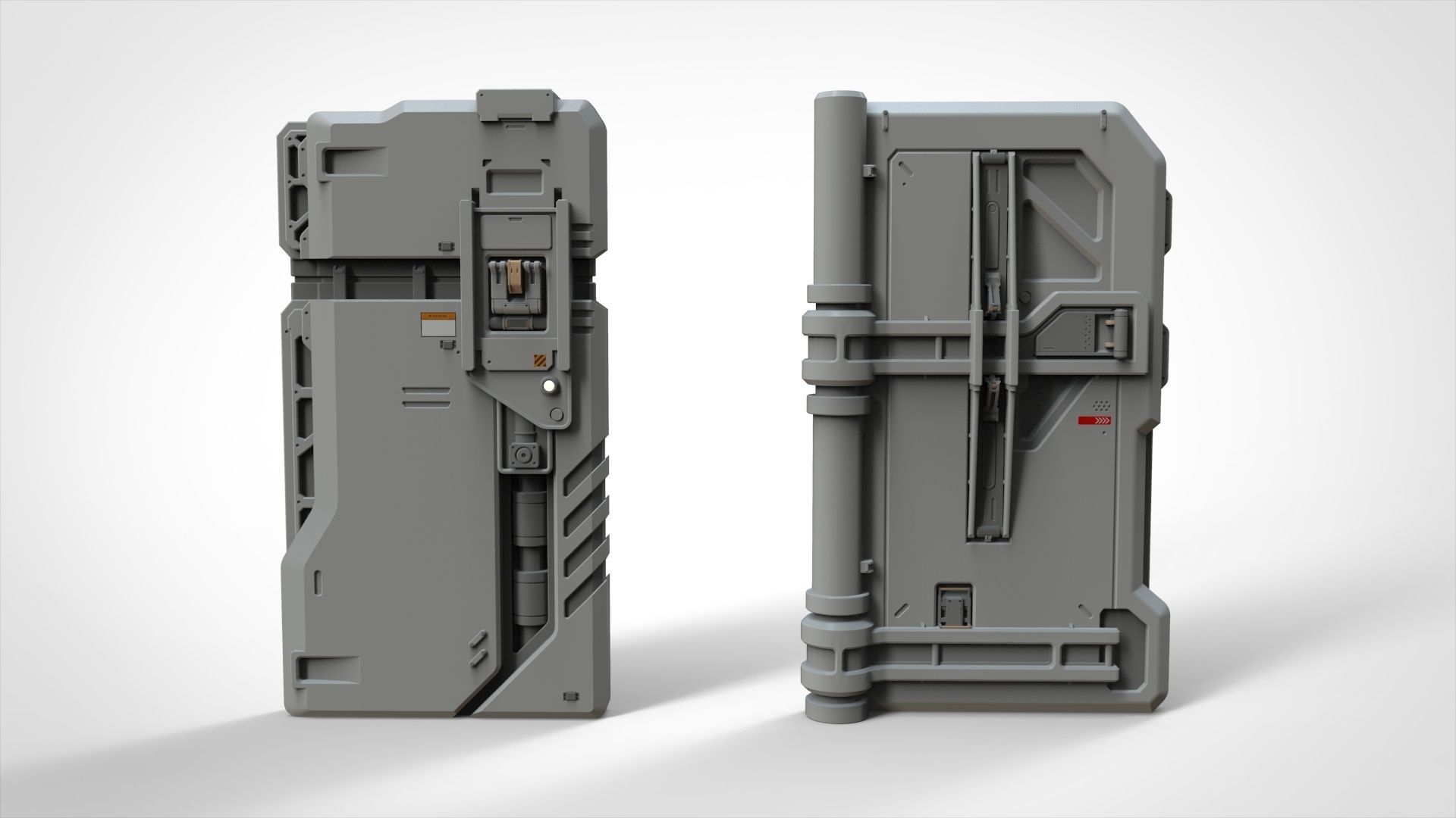 sci-fi Architecture kitbash 18 3D model_7