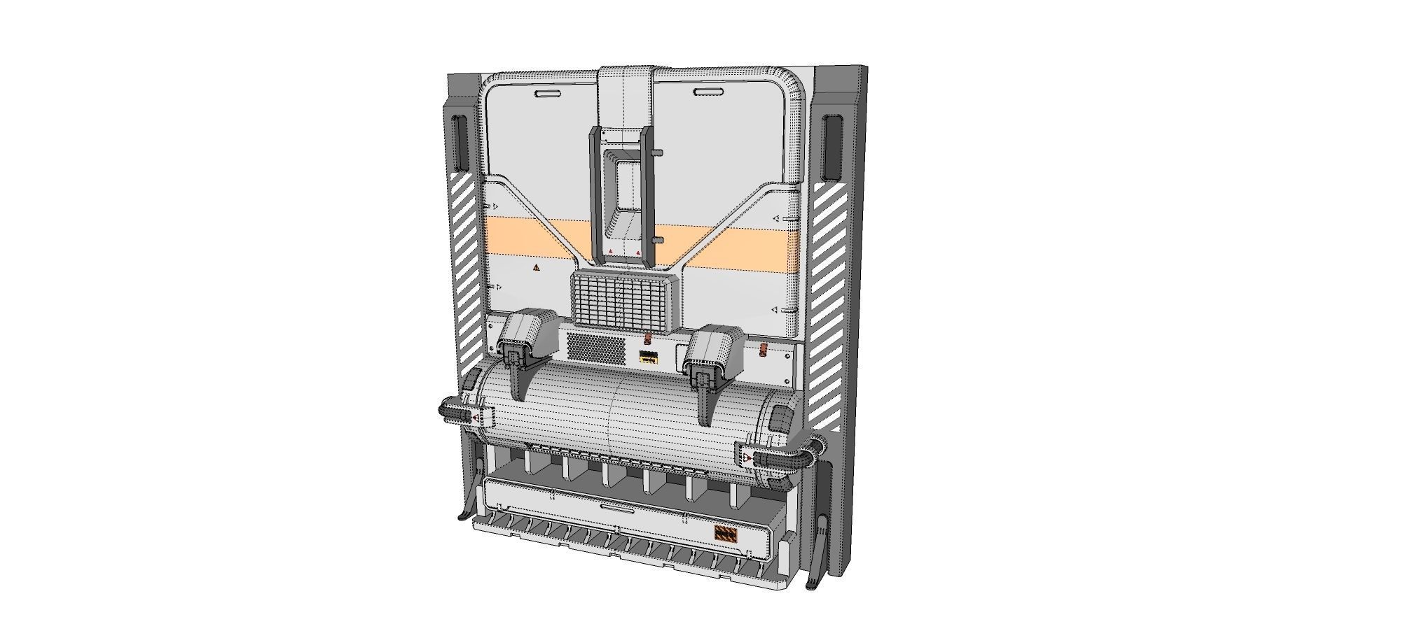 sci-fi Architecture kitbash 18 3D model_21