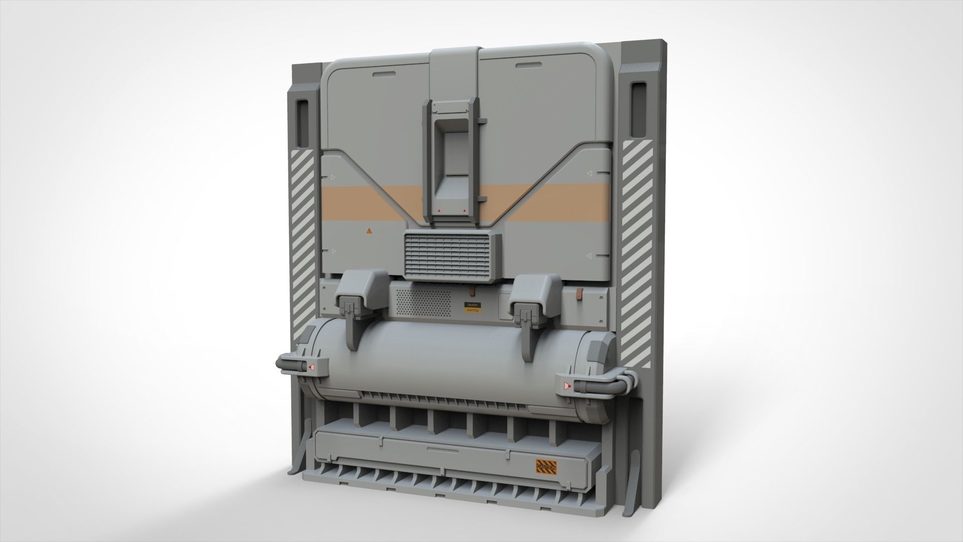 sci-fi Architecture kitbash 18 3D model_8