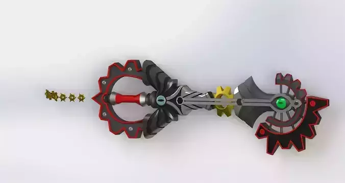 void gear kingdom hearts keyblade 3d model - for printing 3D print model