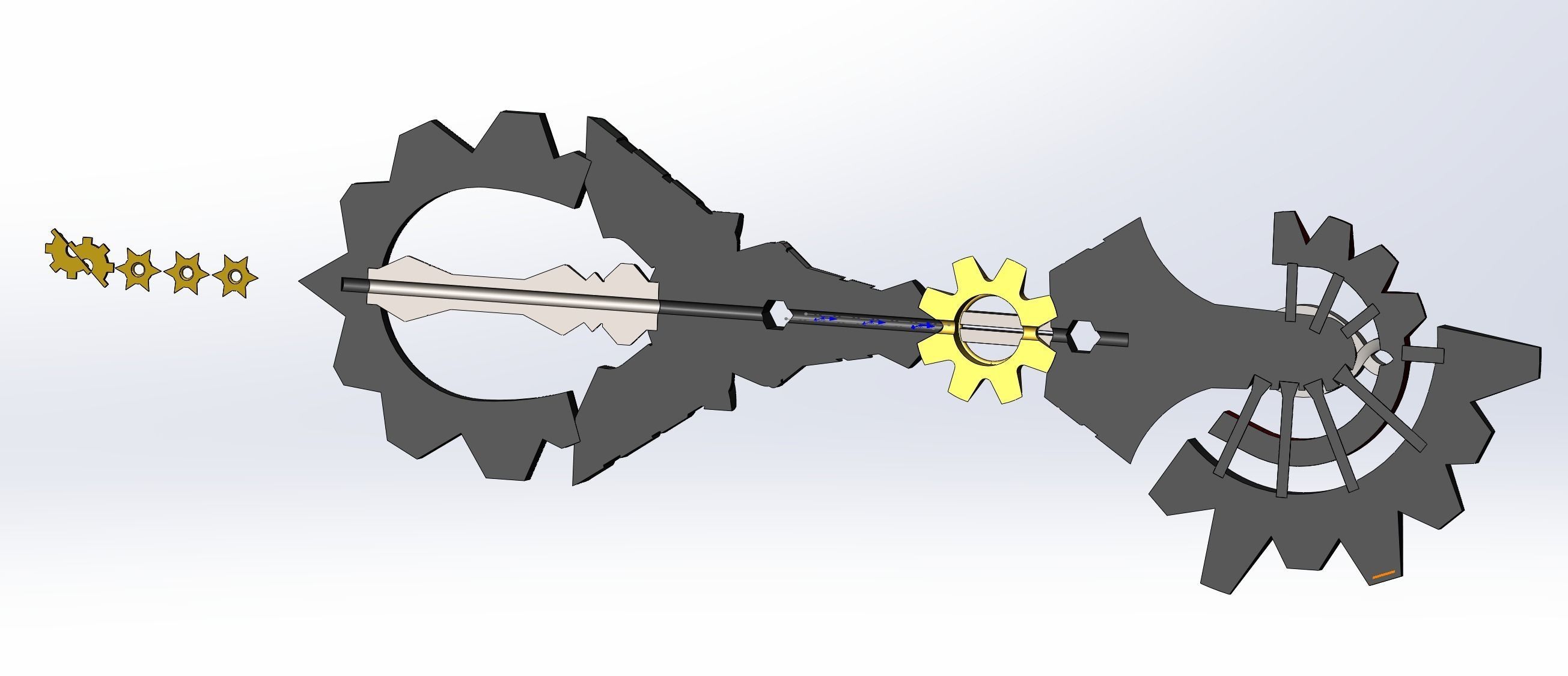 void gear kingdom hearts keyblade 3d model - for printing 3D print model_10